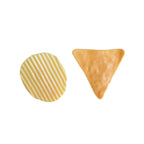CouldNook Snack Shaped Memo Clip - Ridged Round And Triangular Designs