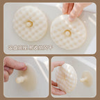 CouldNook Round Dish Sponge - Textured Faces And Separate Suction Holder