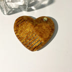 CouldNook Heart Mirror Comb - Marbled Acetate and Swivel Opening Detail