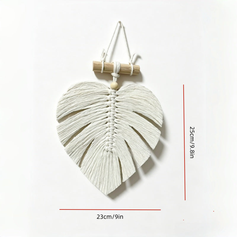 CouldNook Leaf Macrame Wall Hanging - Small Home Decor