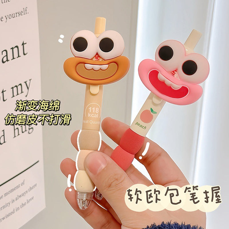 CouldNook Character Gel Pen - Expressive Topper And Segmented Grip