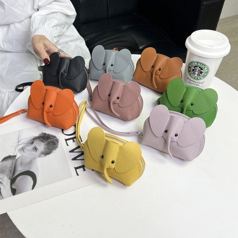 CouldNook Elephant Coin Pouch - Raised Ears And Wrist Strap