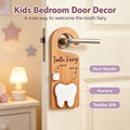 CouldNook Tooth Fairy Door Hanger - Curved Hook And Tooth-Shaped Pocket