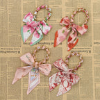 CouldNook Bow Scarf Phone Wrist Strap - Rose Pattern Loop