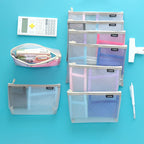 CouldNook Mesh Organizer Pouch - Contrasting Pockets And Zip Closure