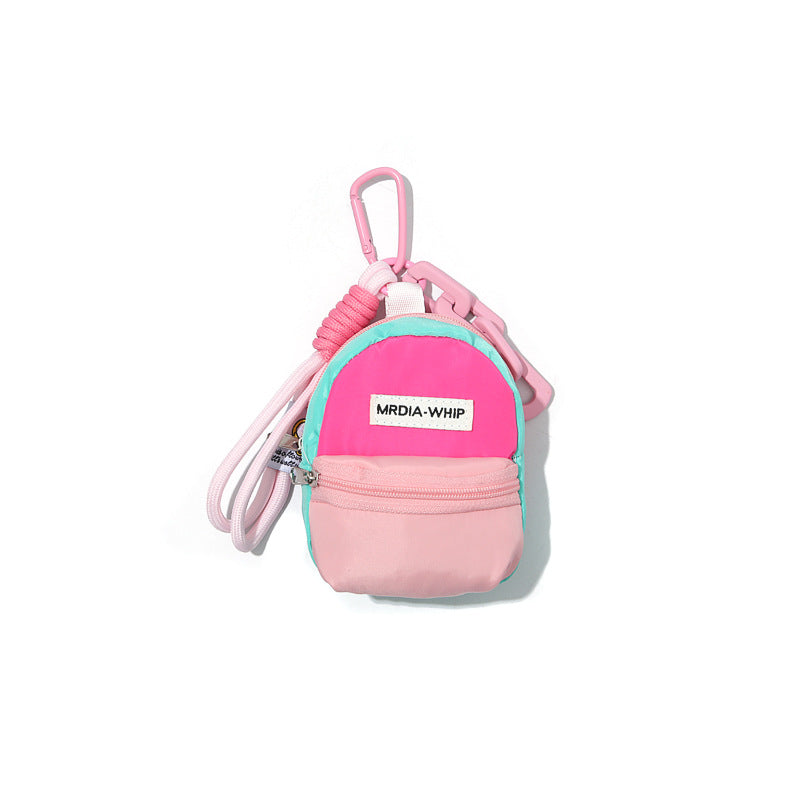 CouldNook Mini Coin Pouch Charm - Colorful Shapes And Clip Attachment