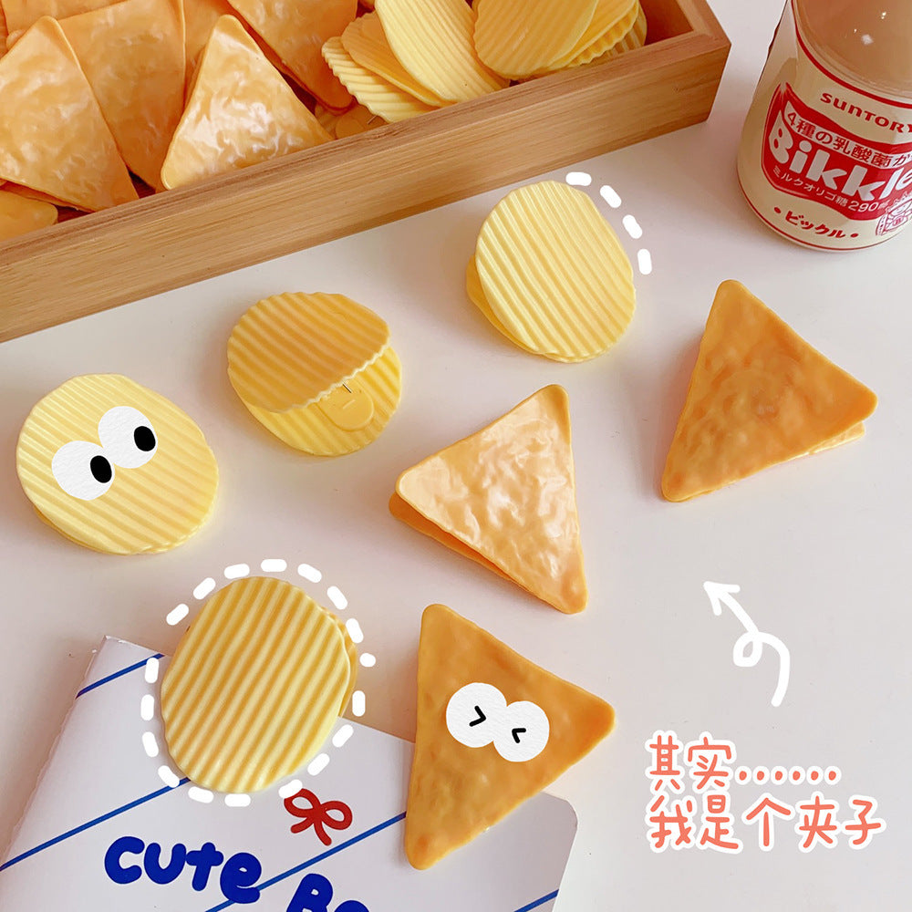 CouldNook Snack Shaped Memo Clip - Ridged Round And Triangular Designs