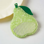 CouldNook Fruit Mirror Comb - Marbled Acetate Body And Rotating Opening