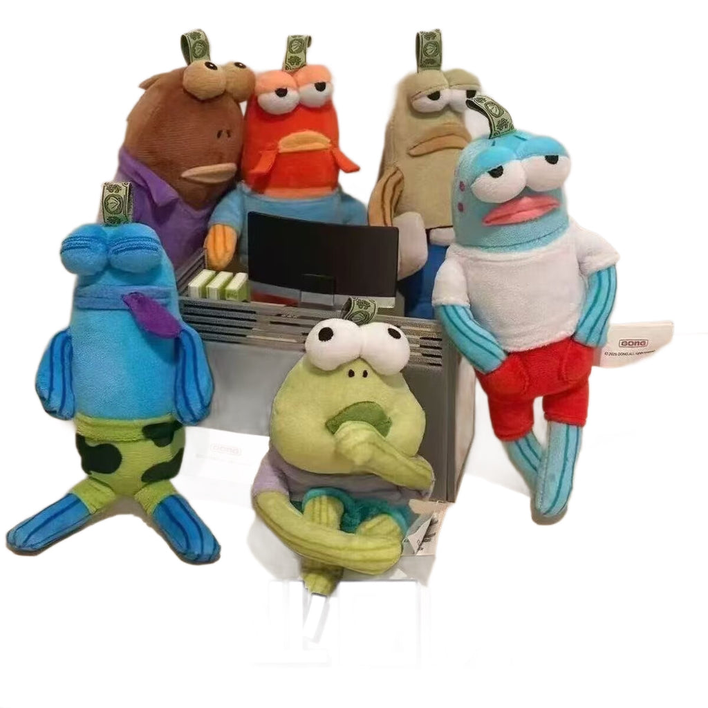 CouldNook Fish Plush Charm - Expressive Face And Bead Chain Attachment
