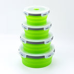 CouldNook Collapsible Silicone Food Container - Stackable Round Design