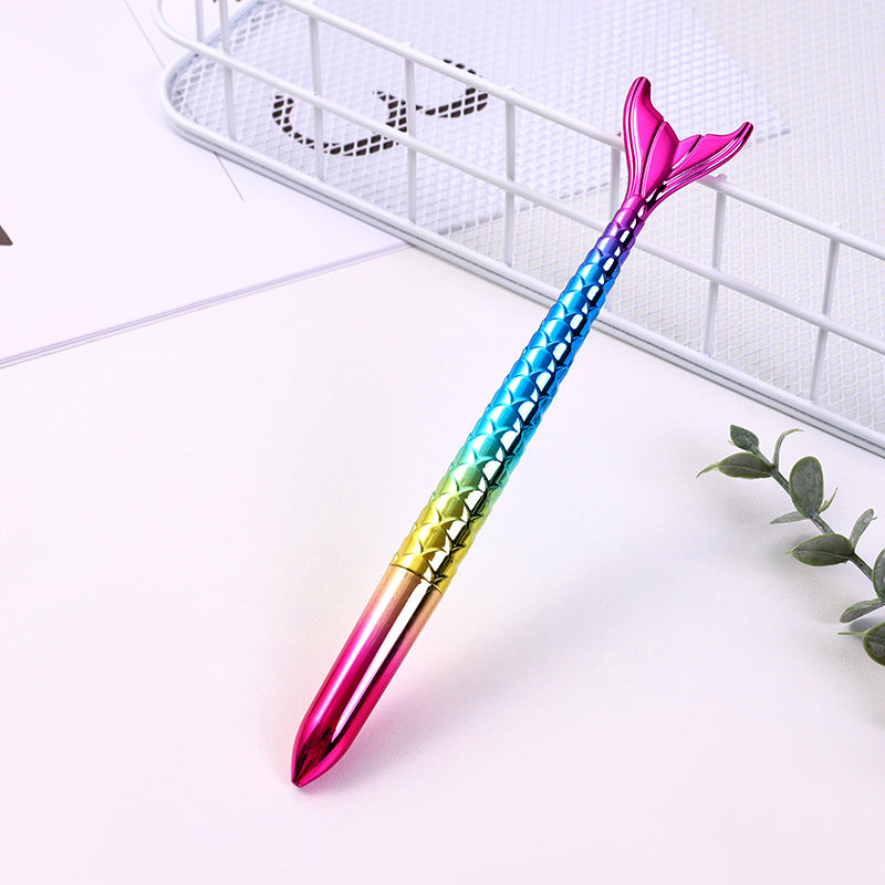 CouldNook Mermaid Tail Pen - Scaled Barrel And Reflective Gradient Finish