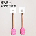 CouldNook Heart-Print Spatula - Beech Handle and Three Decorative Designs