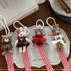 CouldNook Hair Clip Organizer - Plush Figure And Gingham Ribbon
