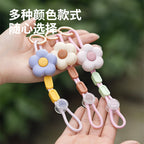 CouldNook Flower Hat Clip - Beaded Cord and Round Attachment Ring