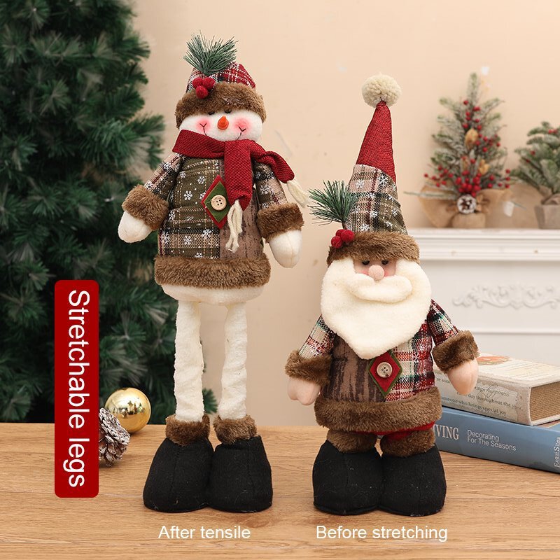 CouldNook Extendable Christmas Figure - Long Legs and Winter Outfits