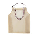 CouldNook Hanging Produce Bag - Mesh Body And Gingham-Edged Front Opening