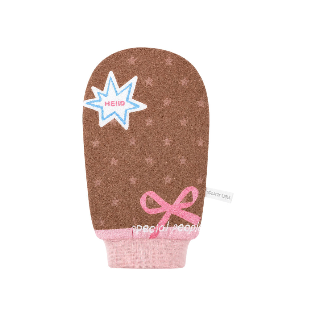 CouldNook Bath Mitt - Star and Stripe Prints plus Bow Details