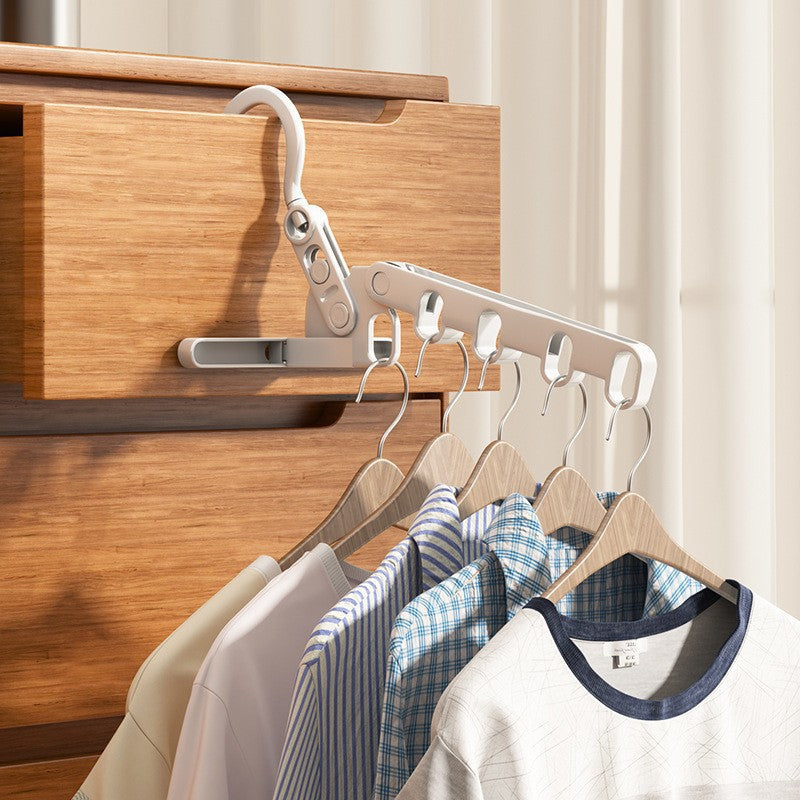 CouldNook Folding Hanger Organizer - Five Slots and Rotating Upper Hook