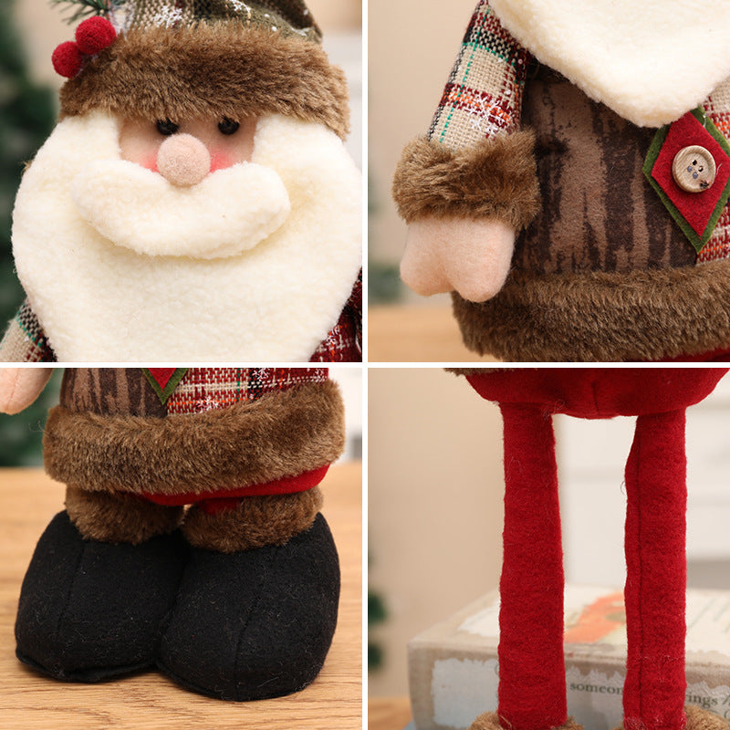 CouldNook Extendable Christmas Figure - Long Legs and Winter Outfits