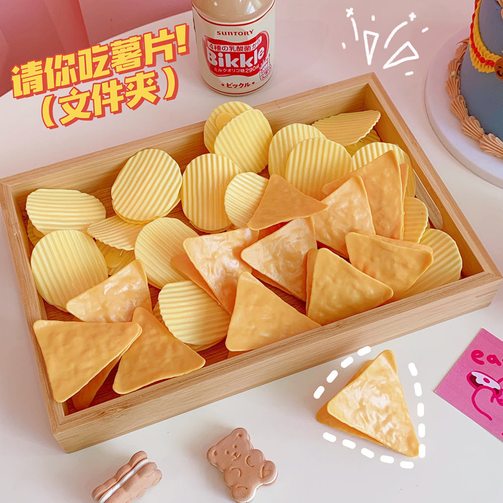 CouldNook Snack Shaped Memo Clip - Ridged Round And Triangular Designs