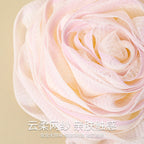 CouldNook Rose Bath Pouf - Layered Petals and Gradient Mesh
