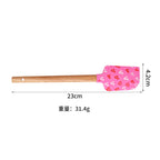 CouldNook Heart-Print Spatula - Beech Handle and Three Decorative Designs