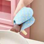 CouldNook Cat Pot Holder - Shaped Ears And Split Hand Pockets