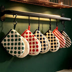 CouldNook Pinch Oven Mitt - Printed Top And Pale Quilted Underside