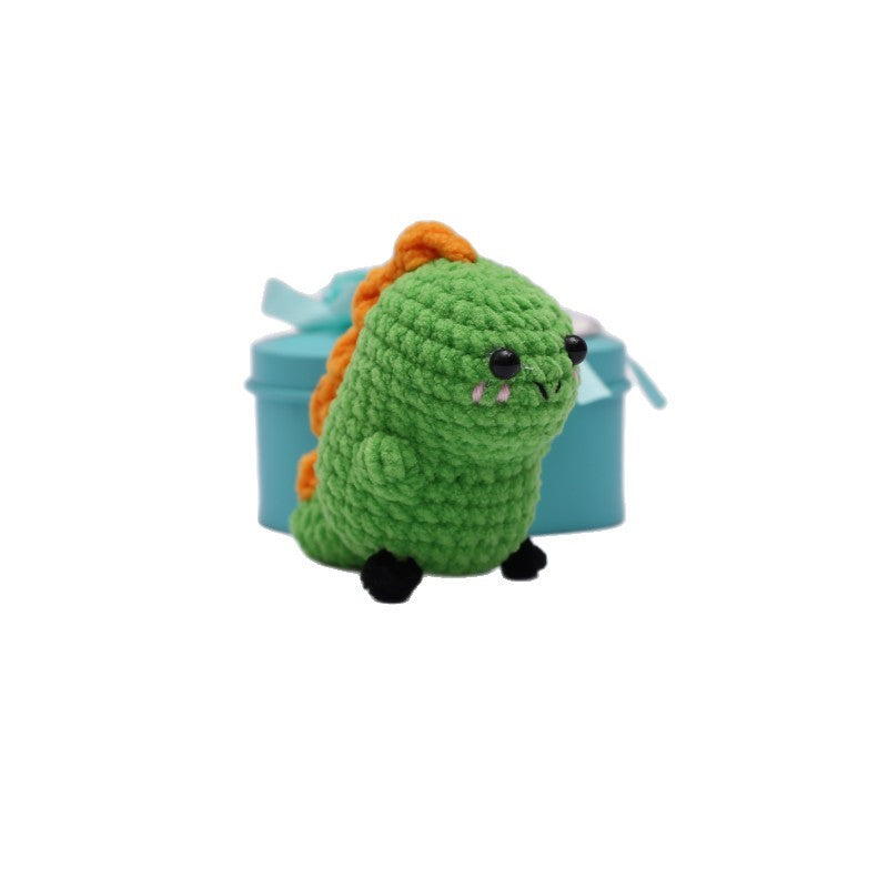 CouldNook Rounded Dinosaur Figure Keychain - Bell Clip Attachment