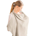 CouldNook Cotton Nursing Cover - Textured Fabric And Adjustable Neck Strap