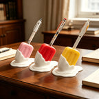 CouldNook Ice Pop Pen Holder - Tilted Shape And Puddle Base