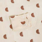 CouldNook Crepe Nursing Cover - Snap Tabs And Draped Panel