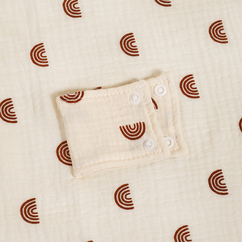 CouldNook Crepe Nursing Cover - Snap Tabs And Draped Panel