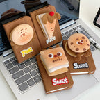 CouldNook Plush Food Notebook - Raised Character And Elastic Closure