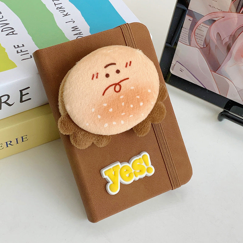 CouldNook Plush Food Notebook - Raised Character And Elastic Closure