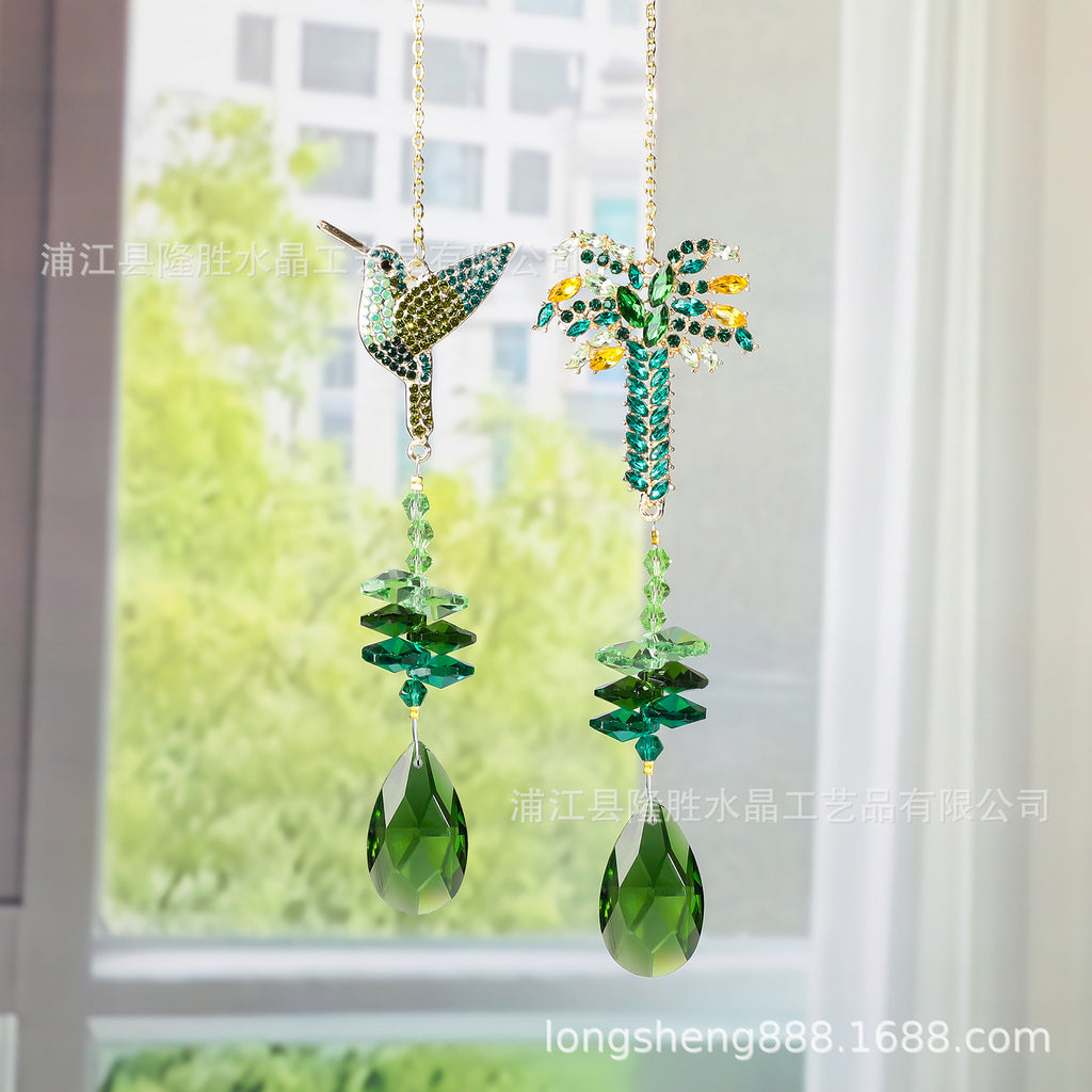 CouldNook Bird and Tree Suncatcher - Faceted Beads And Teardrop Detail