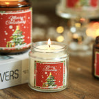 CouldNook Christmas Jar Candle - Festive Tree Label and Screw Lid