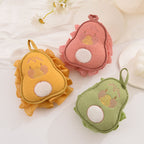 CouldNook Pear Bath Pouf - Plush Fruit Panel and Hanging Loop