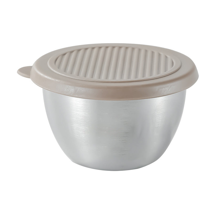 CouldNook Stainless Steel Sauce Cup - Rounded Bowl and Optional Colorful Lid