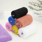 CouldNook Mesh Back Scrubber - Long Textured Strip And Rope Loops