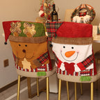 CouldNook Christmas Chair Back Cover - Character Faces and Seasonal Patterns