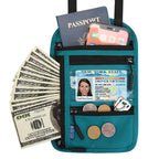 CouldNook Passport Neck Pouch - Clear Card Window And Zipped Compartments