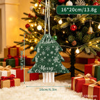 CouldNook Christmas Tree Gift Bag - Drawstring Closure And Printed Fabric