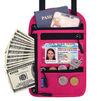 CouldNook Passport Neck Pouch - Clear Card Window And Zipped Compartments