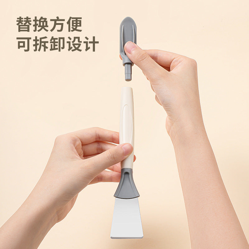 CouldNook Stove Cleaning Brush - Dual Ends and Flat Scraper