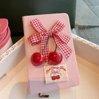 CouldNook Fruit Bow Notebook - Raised Motif And Patterned Ribbon Detail