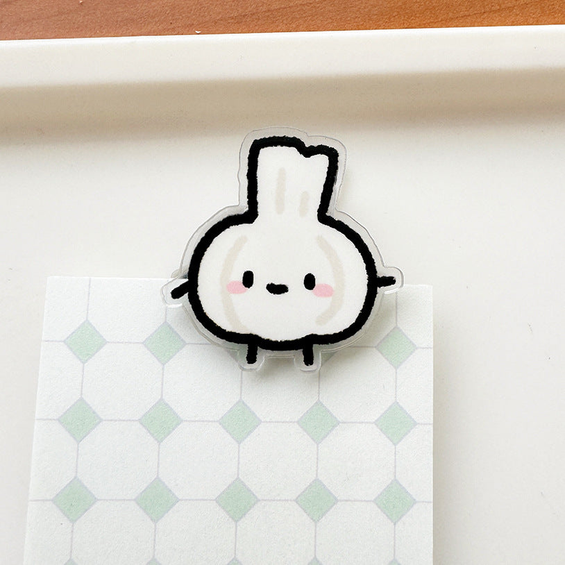 CouldNook Food Character Memo Clip - Tiny Faces And Vegetable Shapes