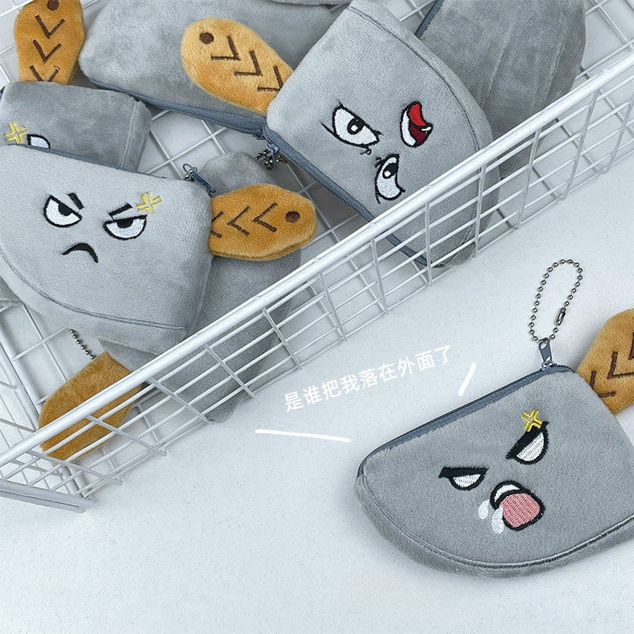 CouldNook Cleaver Coin Purse - Comic Expression And Soft Handle Shape