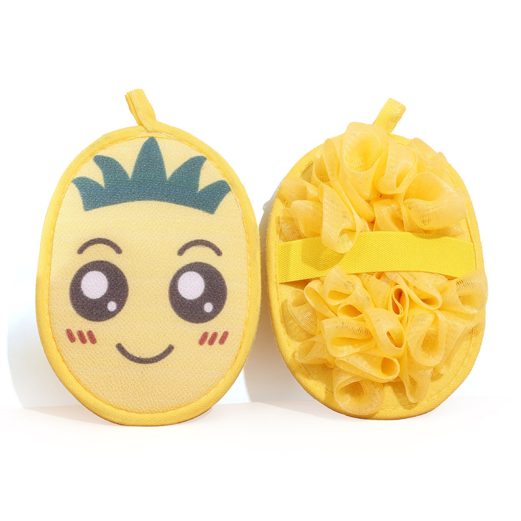 CouldNook Oval Bath Pad - Character Face and Rear Hand Strap