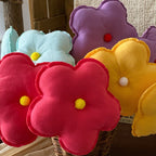 CouldNook Fabric Flower Decoration - Rounded Petals And Long Green Stem